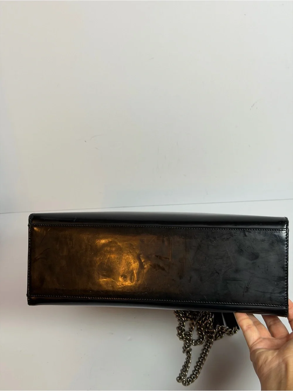 Vintage Dolce & Gabbana Fall/Winter 1995 Runway ID Bar Logo Chain Bag
